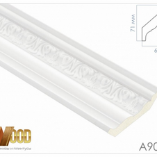 Плинтус потолочный M-STONE A90E1 WO
