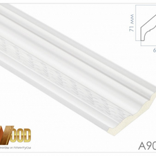 Плинтус потолочный M-STONE A90E2 WO