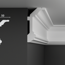 Плинтус потолочный DECOSTAR SK-55