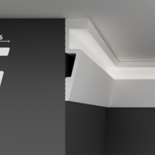 Плинтус потолочный DECOSTAR SK-63