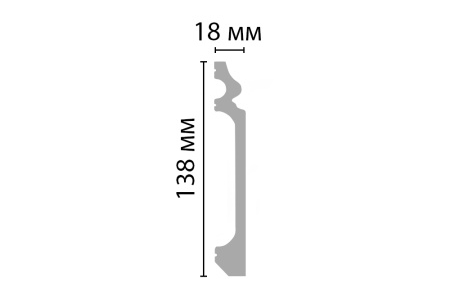 Плинтус Decomaster D118 - 1
