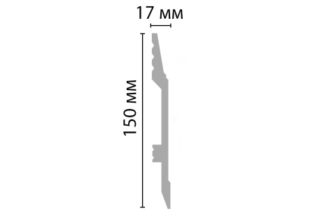 Плинтус Decomaster D104 - 1